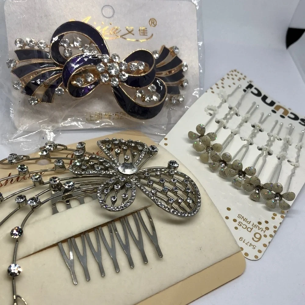CURATED sparkling glam hair accessories bundle party special event